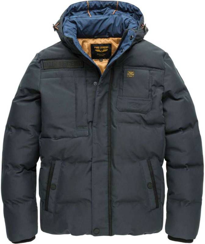 PME Legend Hooded jacket snowburst 2.0 jet black Winter Jassen Zwart -  Jassenshoponline.nl